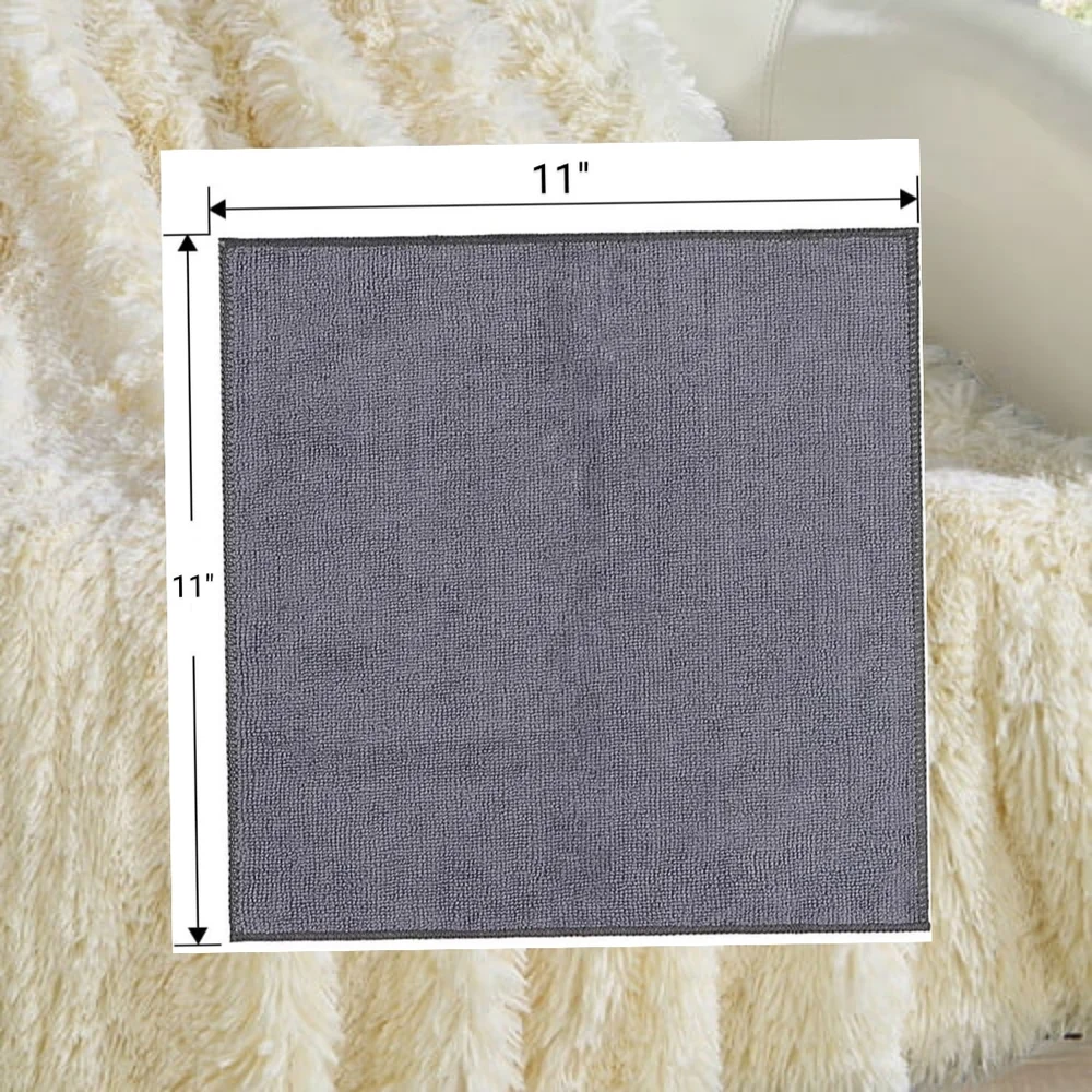 👣4/$20. Gray Microfiber Towels 10-Piece Set